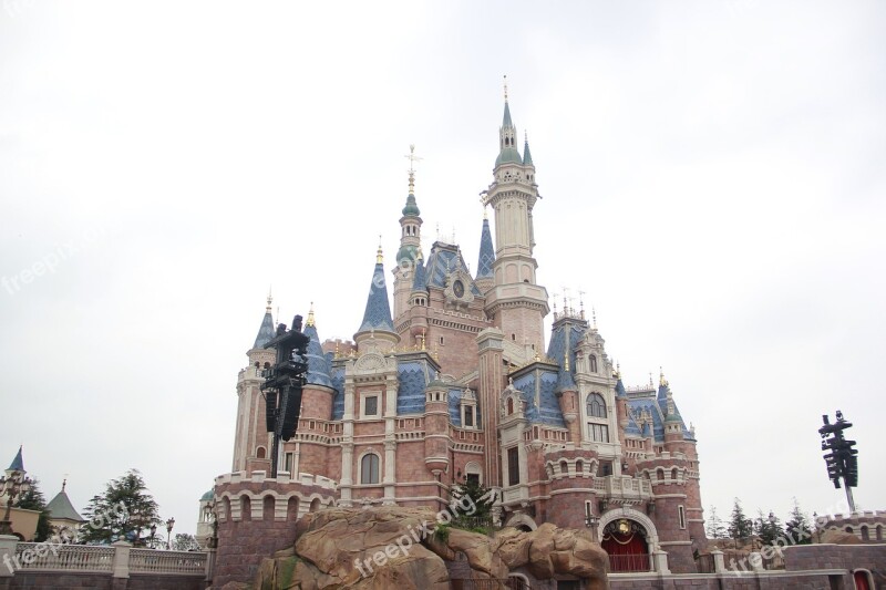 Disney Disneyland Shanghai Disney Castle Free Photos