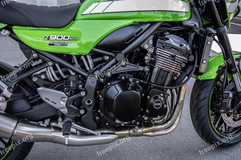 Kawasaki Motorcycle Engine Z900rs Edition Model Retro