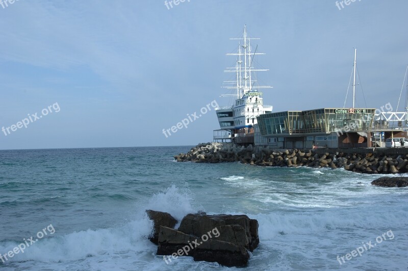 Sailboat Cafe Jung Dong-jin Landscape Beach