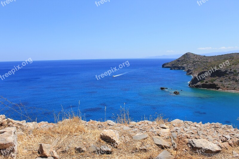 Greece Sea Stones Vacation Tourism