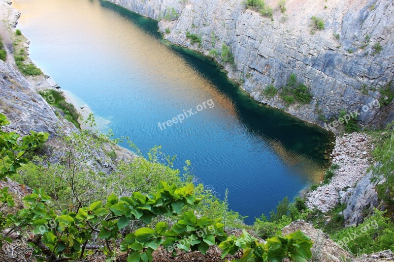 Czech Republic Limestone Quarry Limestone Mořina Beroun