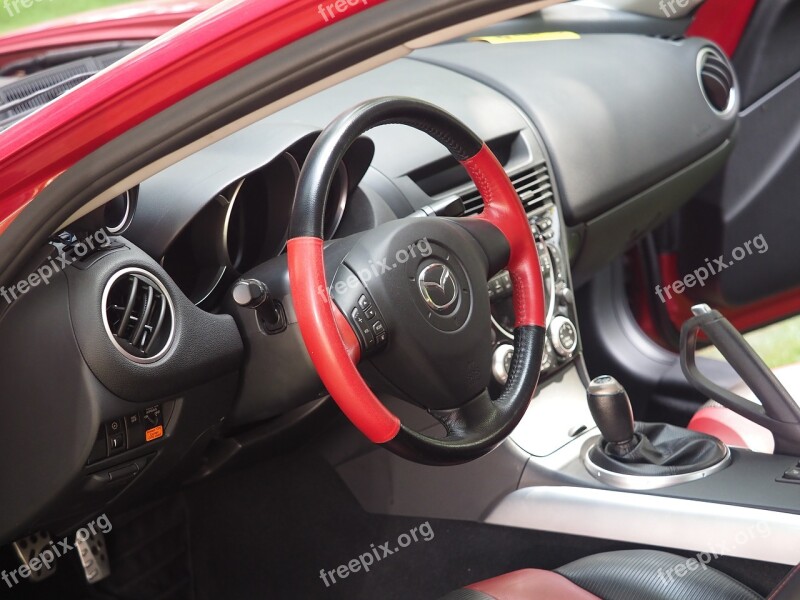 Transport Automobile Cockpit The Dashboard Steering Wheel