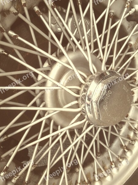 Classic Car Vintage Wheel Wheels Spokes