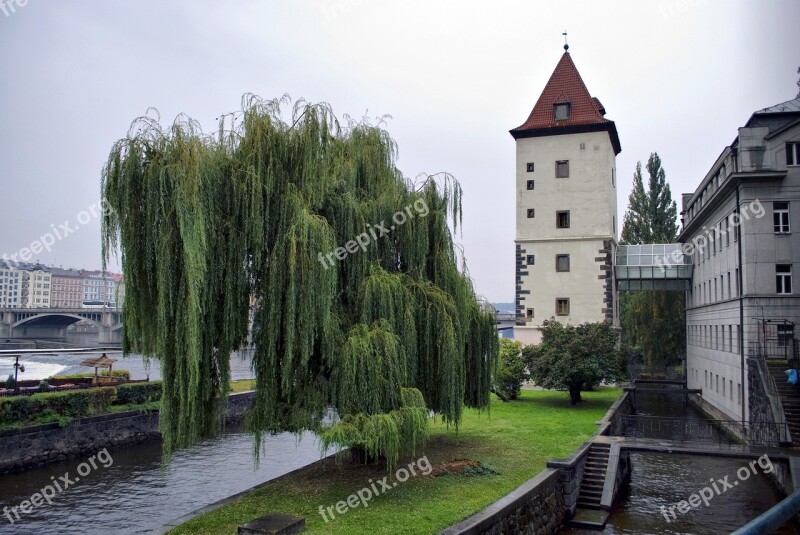 Prague Tower Willow River Bridge