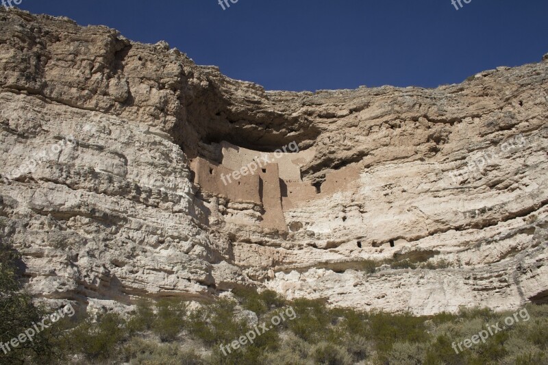 Montezuma Castle Indian Ruins Cliff Arizona