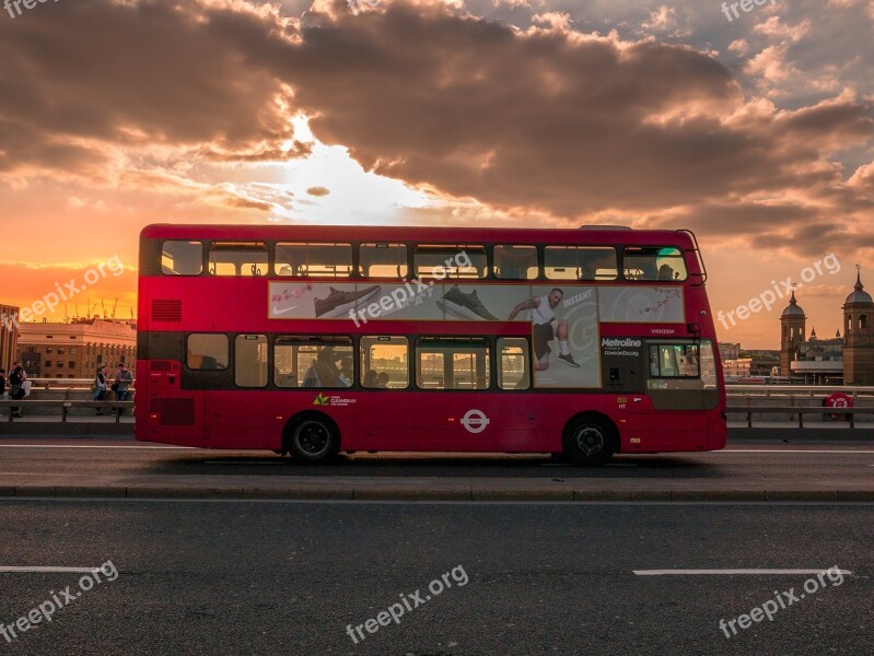 London Bus City England Traffic