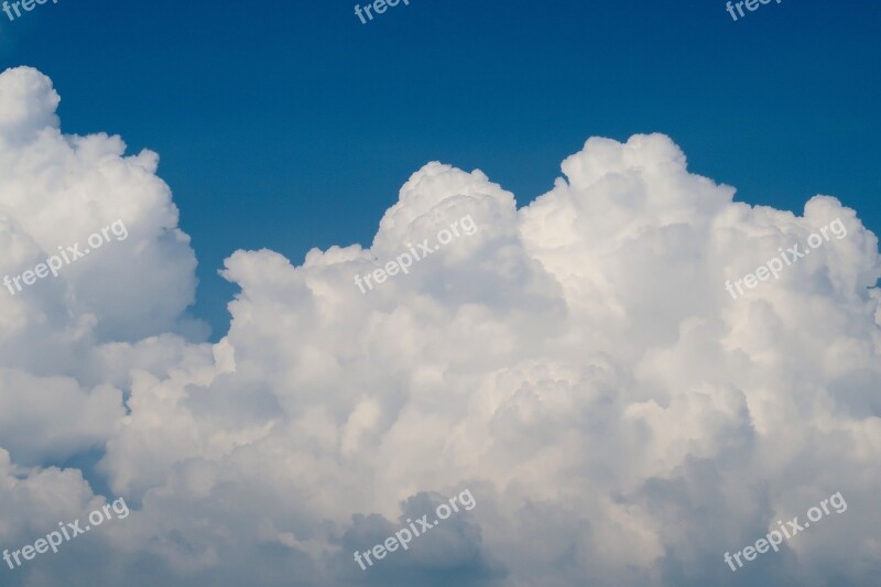 Clouds Sky Weather Cumulus Clouds Summer