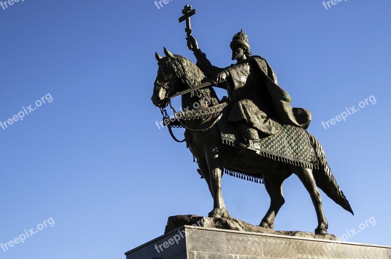 Ivan The Terrible Monument Tsar Ivan The Terrible On A Horse Cross