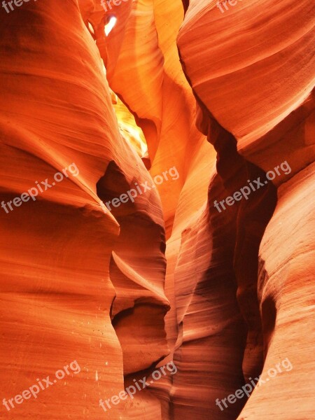 Antelope Canyon Arizona America Mysterious Pattern