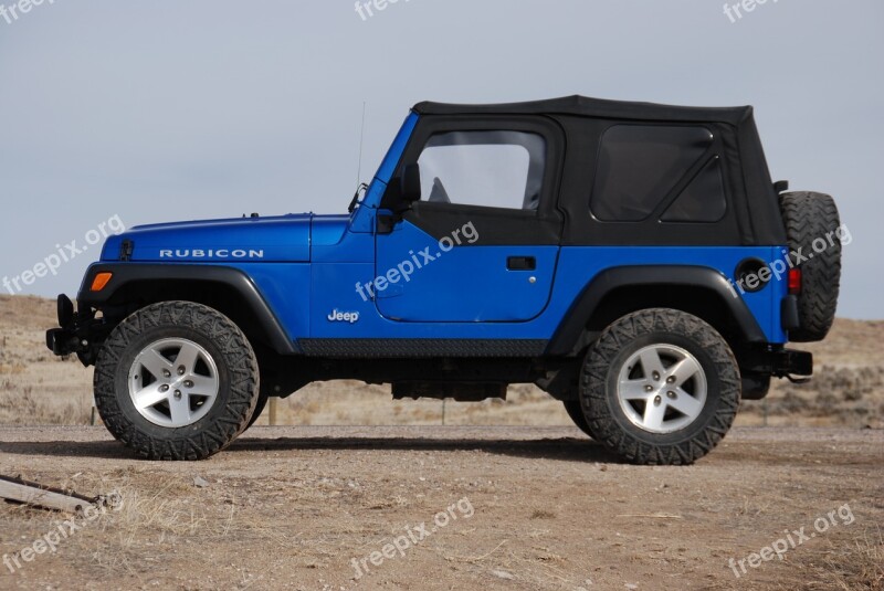 Jeep Blue Travel Tourism Car