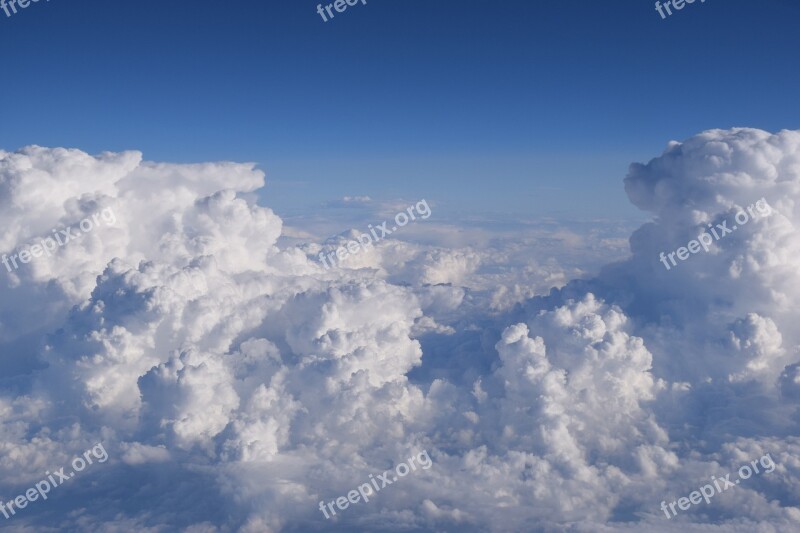 Clouds Flight Air Travel Sky Air