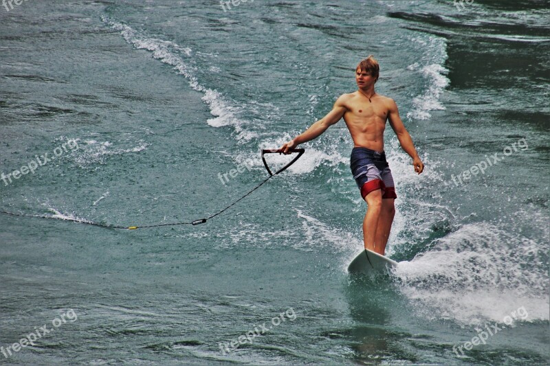 Bern Surfing River Mountain River Extreme Sport