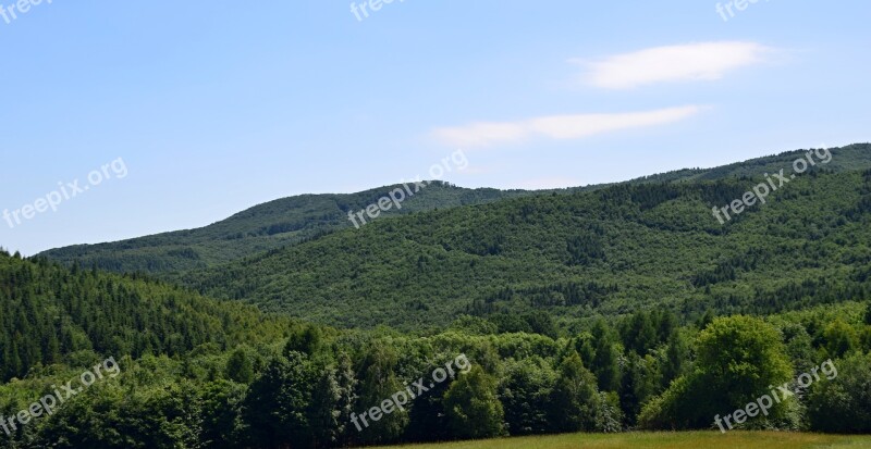 Forests Mountains Country Slovakia Trees