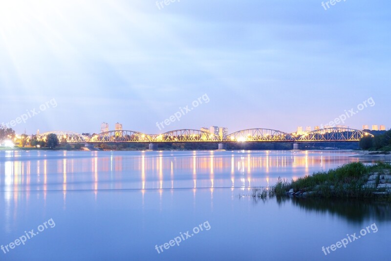 Landscape Sunset Monolithic Part Of The Waters The Wave Is Reflected River