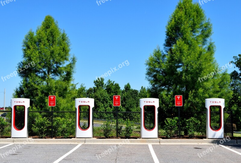 Electirc Car Hybrid Charging Center Charging Are Car