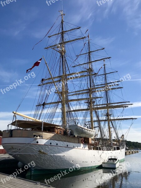 Ship Training Ship Denmark Maritim Sailing Ship