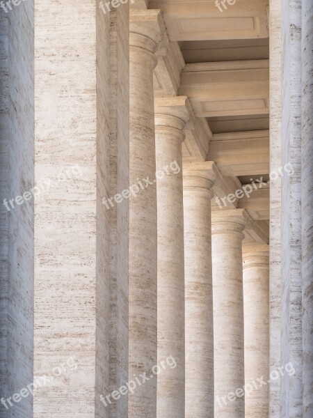 Columns Marble Capital Capitals Pillars