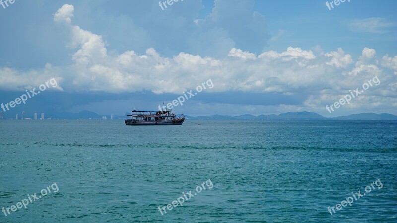 Sea Ship Sky Holidays Thailand