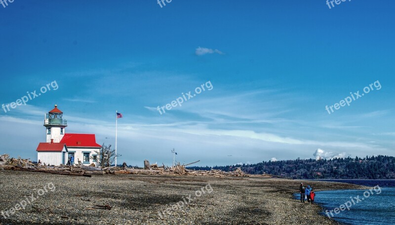 Pt Robinson Lighthouse Poster Banner Wall Art Photograph