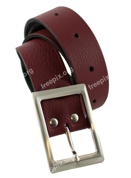 Bar Waist Belt For Women Strap Leather Strap Red Genuine Leather