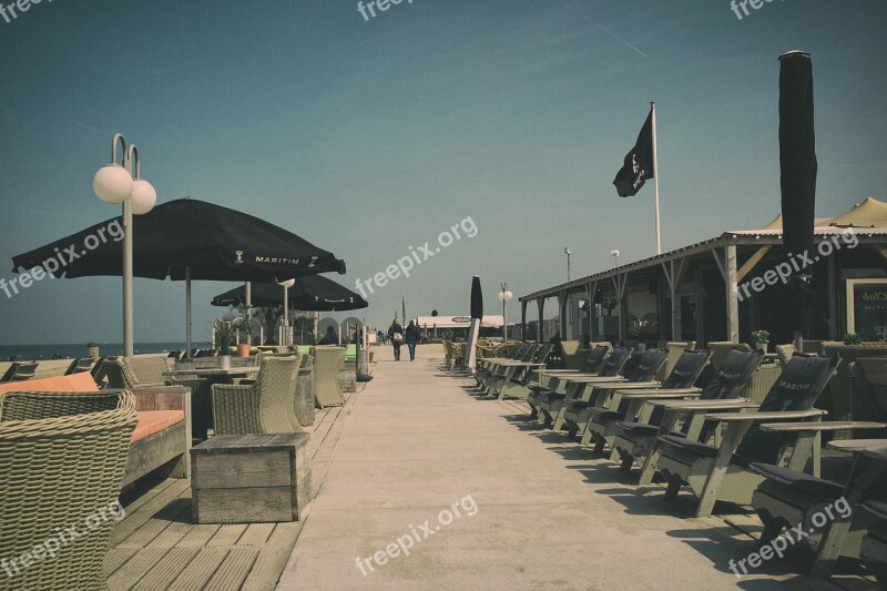 Beach Retro Cafe Beach Bar Free Photos