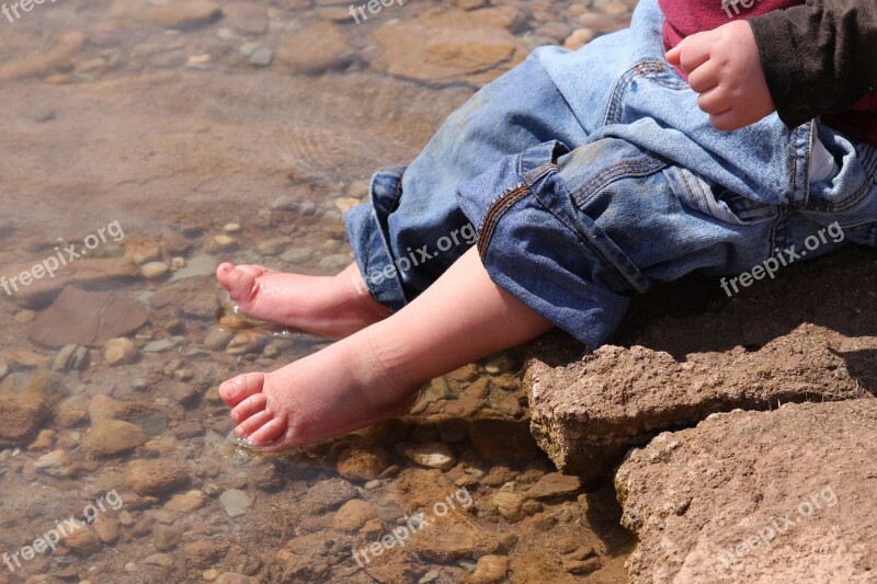 Lake Fun Toes Baby Feet