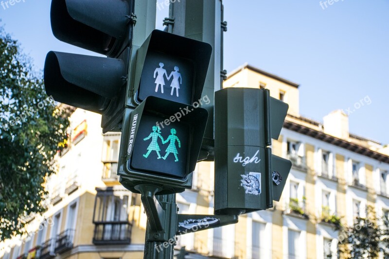 Traffic Light Madrid Malasaña Lgtbq Rights