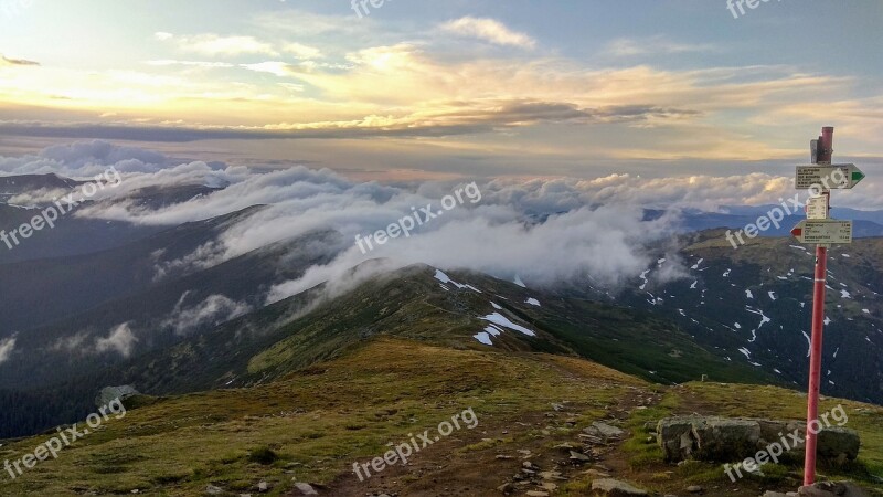 Mountains Black Mountain Montenegrin Mountains Mountain Landscape