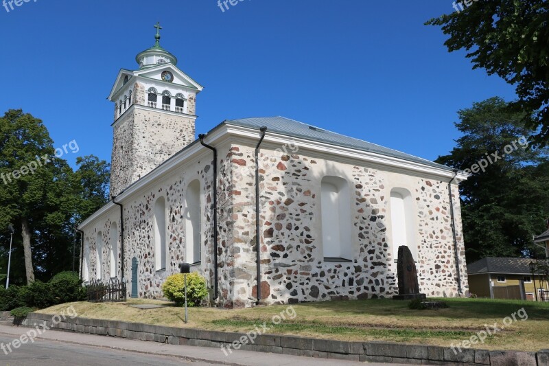 Finnish Oak Island Church Stone Church Summer