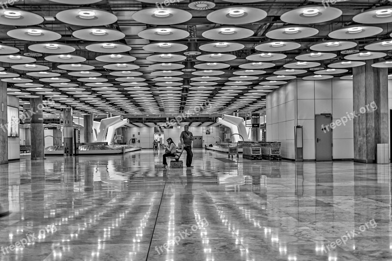 Madrid Airport People Spain Travel