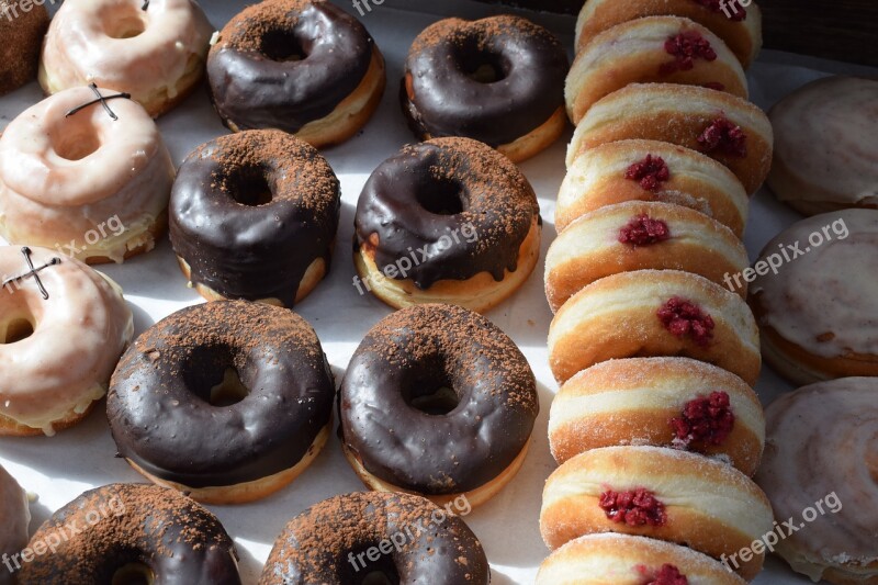 Doughnuts Snacks Jam Bakery Glazed