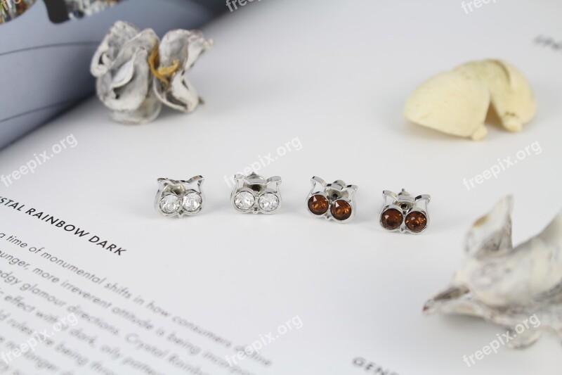 Girls Attend Class Earrings Crystal Beauty