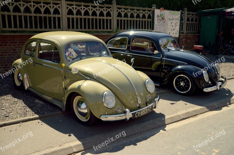 Volkswagen Beetle Ladybug Old Car Vintage Retro