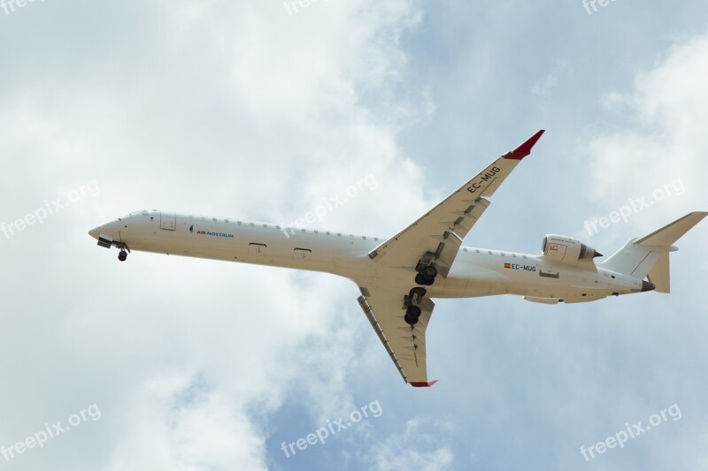 Aircraft Airport Landing Aviation Sky