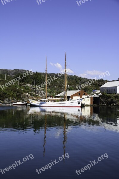 Loyal Sailing Ship Sea Sky Norway