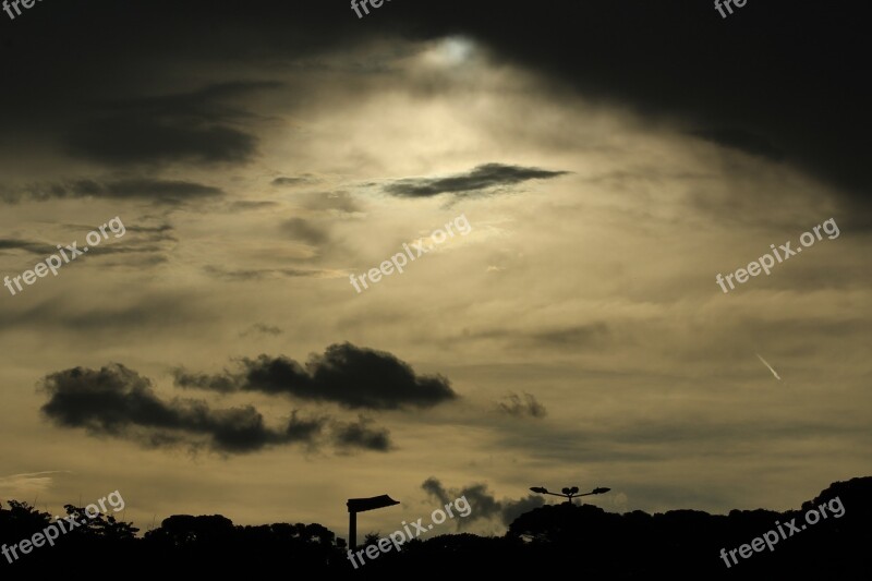 Armageddon Drama Light And Shadow Lightpaint Landscape