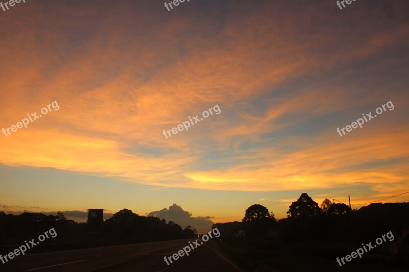 Landscape End Of Afternoon Nature Eventide Vista