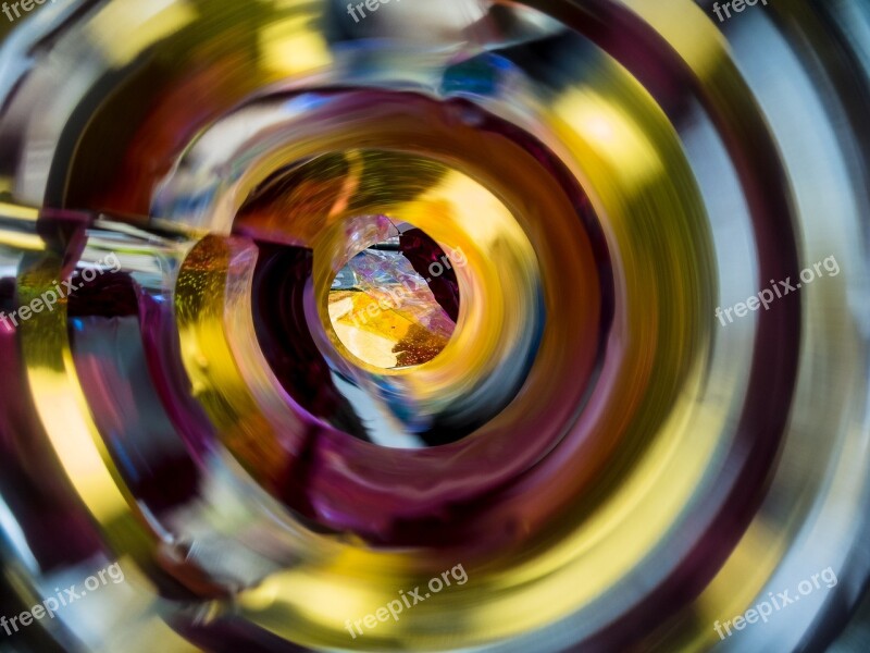 Macro Spiral Mirror Slide Abstract