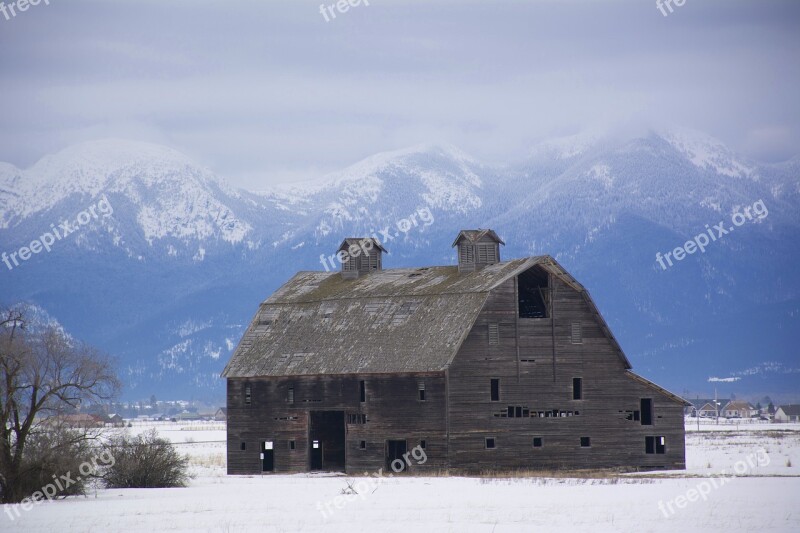 Old Barn Barn M Old Wood