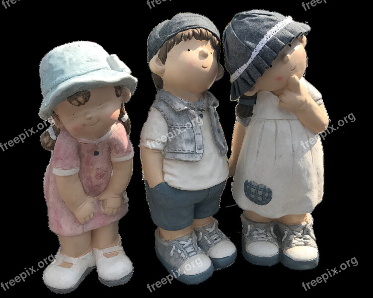 Children Figurines Dolls Ornaments Decoration