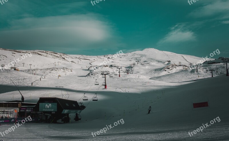 Granada Snow Mountain Pico-veleta Sierra-nevada