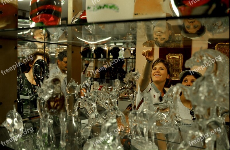 Girl Look Murano Glass Venezia