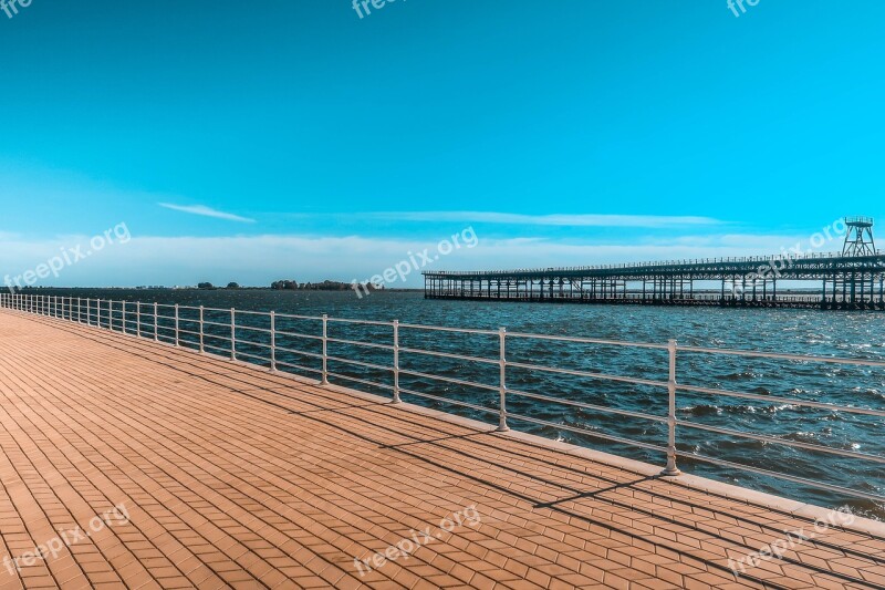 Promenade Huelva Sky Water Andalusia