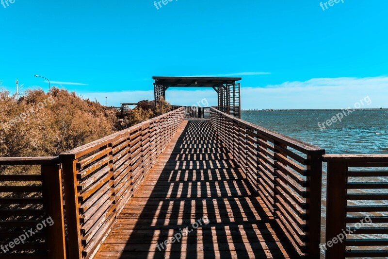 Bridge Huelva Promenade Sky Water