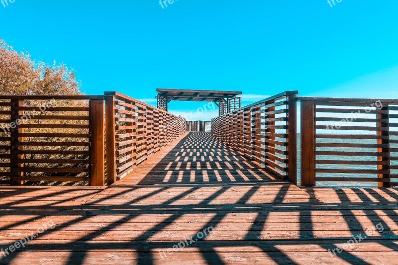 Bridge Huelva Promenade Sky Water