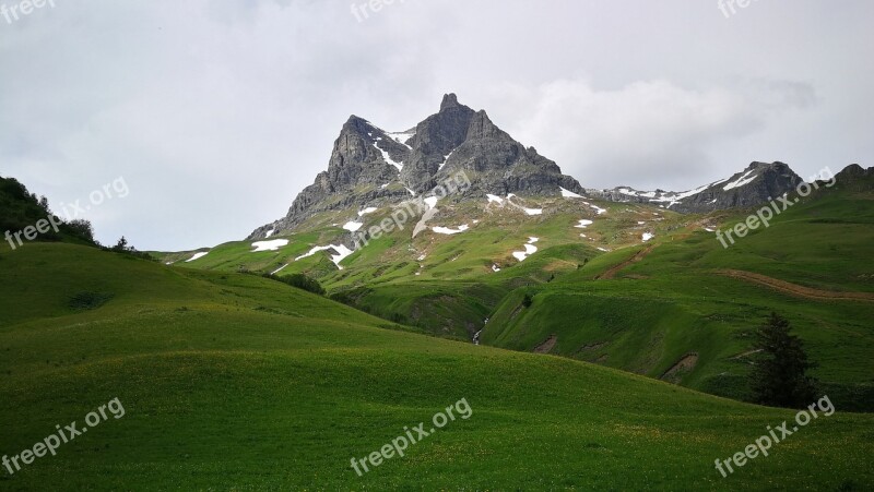 Mountains Vorarlberg Spring Landscape Free Photos