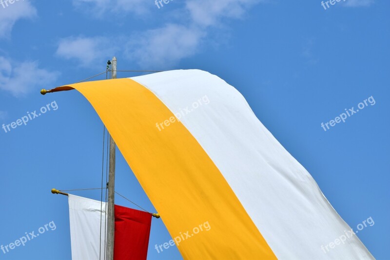 Flag Sky Church Corpus Christi Yellow