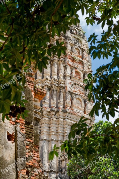 Wat Chai Wattanaram Measure Ayutthaya Thailand Miss