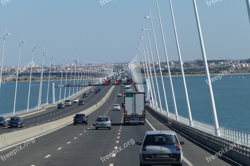 Portugal Lisbon Vasco Da Gama Bridge Lisboa