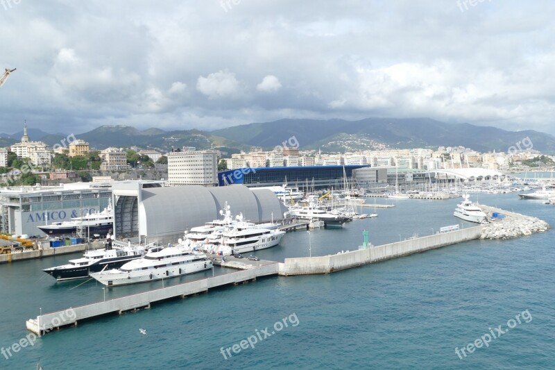 Genoa Port Italy Sea Genova